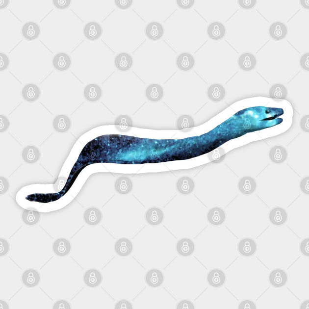 Galaxy Eel Sticker by Kristal Stittle